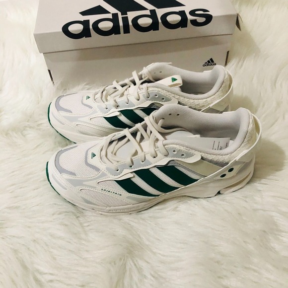 Adidas Spiritain 2000 Mens 9 White Green Grey Running Shoes GZ9582 New in‎ Box main image 6